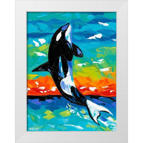 Ocean Friends I White Modern Wood Framed Art Print by Vitaletti, Carolee