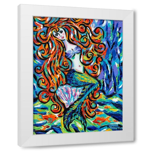 Ocean Friends III White Modern Wood Framed Art Print by Vitaletti, Carolee