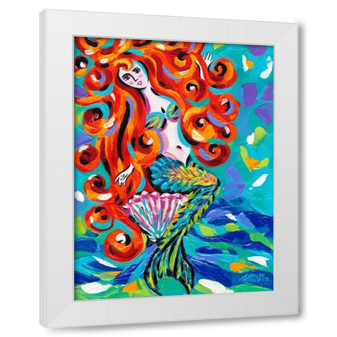 Ocean Friends IV White Modern Wood Framed Art Print by Vitaletti, Carolee