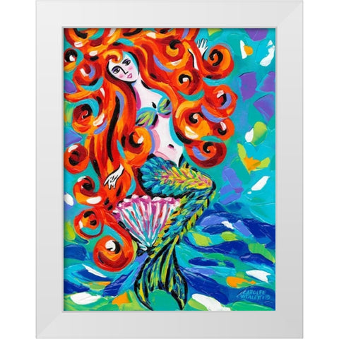 Ocean Friends IV White Modern Wood Framed Art Print by Vitaletti, Carolee