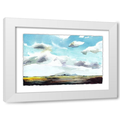 Sky View I White Modern Wood Framed Art Print by McCreery, Paul