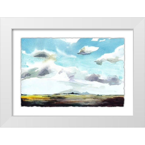 Sky View I White Modern Wood Framed Art Print by McCreery, Paul