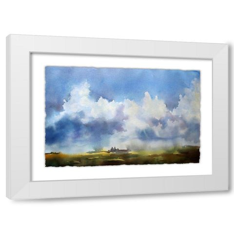 Sky View IV White Modern Wood Framed Art Print by McCreery, Paul