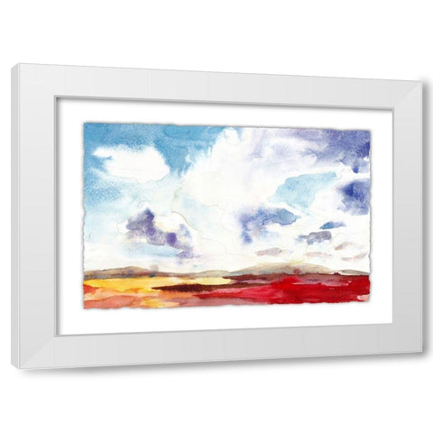 Sky View V White Modern Wood Framed Art Print by McCreery, Paul