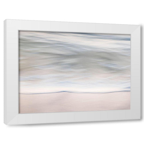 Calmness I White Modern Wood Framed Art Print by Bane, Eva
