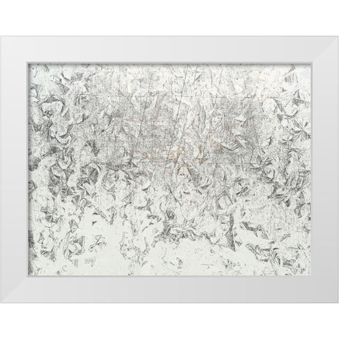 Frosty II White Modern Wood Framed Art Print by Bane, Eva