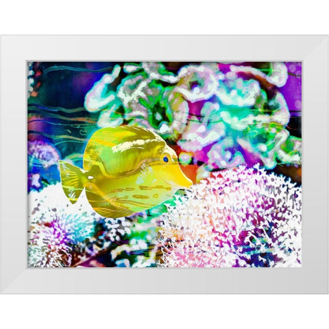 Vibrant Reef II White Modern Wood Framed Art Print by Bane, Eva