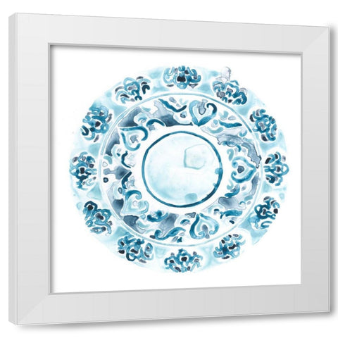 Porcelain Design II White Modern Wood Framed Art Print by Vess, June Erica