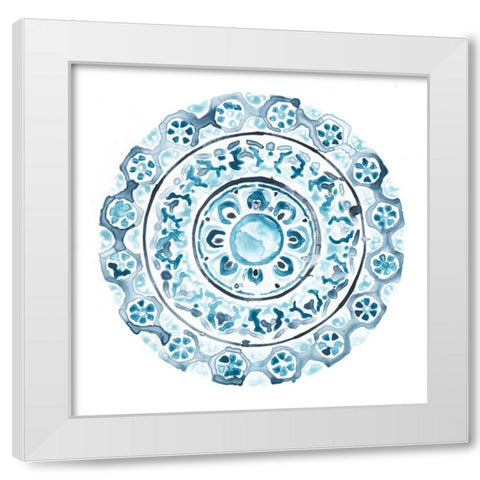 Porcelain Design III White Modern Wood Framed Art Print by Vess, June Erica