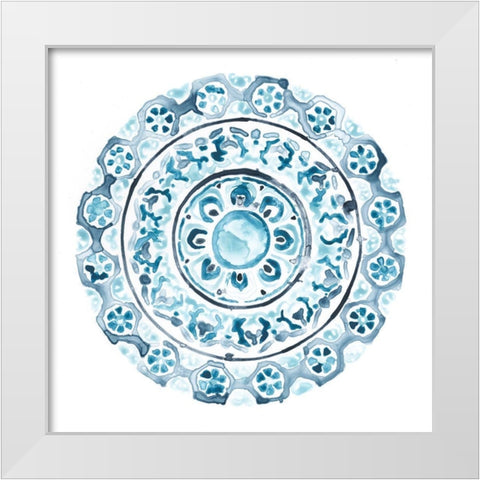 Porcelain Design III White Modern Wood Framed Art Print by Vess, June Erica