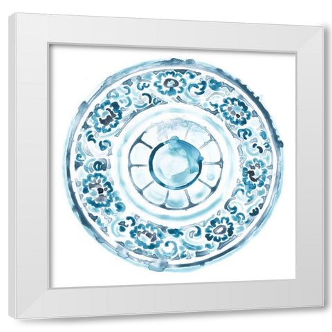 Porcelain Design IV White Modern Wood Framed Art Print by Vess, June Erica