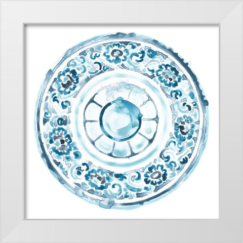 Porcelain Design IV White Modern Wood Framed Art Print by Vess, June Erica