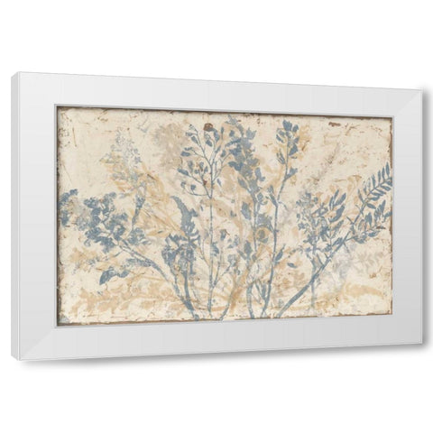 Floral Fan III White Modern Wood Framed Art Print by Meagher, Megan