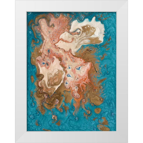 Reef II White Modern Wood Framed Art Print by Ludwig, Alicia