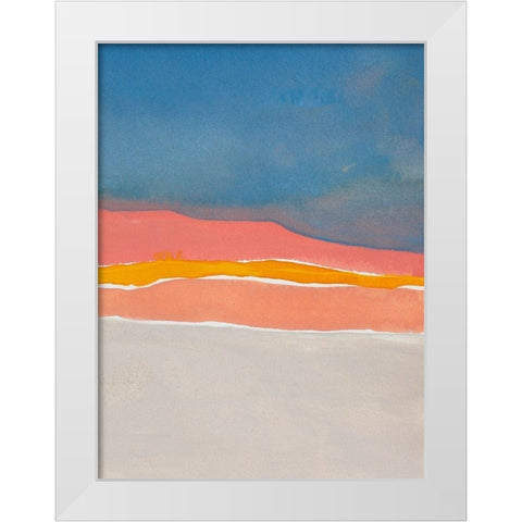 Kodachrome Horizon Diptych II White Modern Wood Framed Art Print by Delamater, Rob