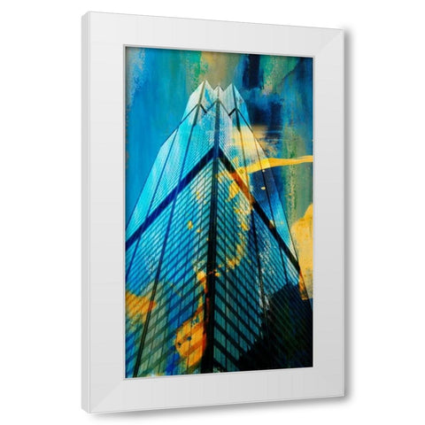 Sears Building, Chicago White Modern Wood Framed Art Print by Jasper, Sisa