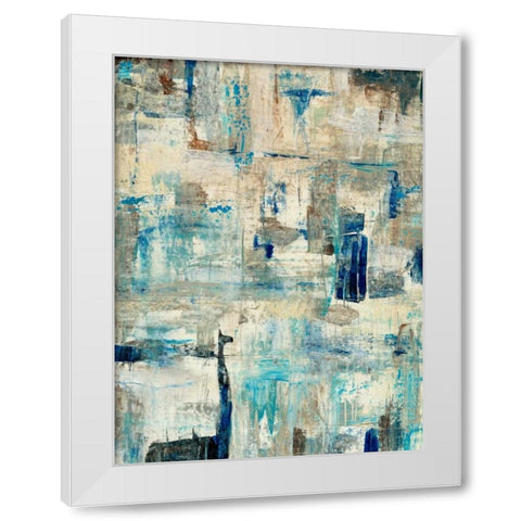 Aqua Separation I White Modern Wood Framed Art Print by OToole, Tim