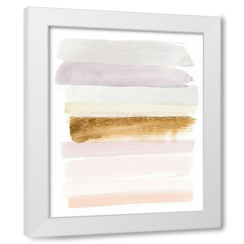 Pastel Sweep I White Modern Wood Framed Art Print by Popp, Grace