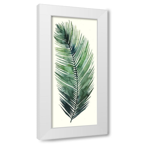 Dancing Palm I White Modern Wood Framed Art Print by Popp, Grace