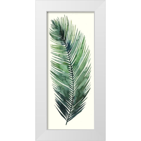 Dancing Palm I White Modern Wood Framed Art Print by Popp, Grace