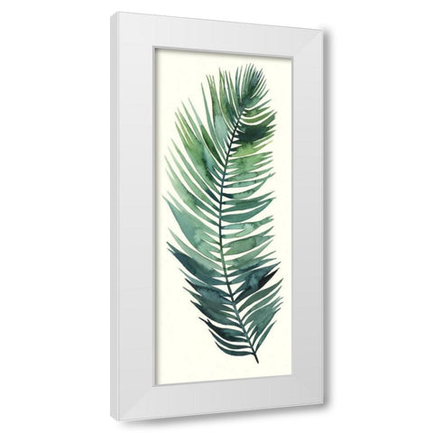 Dancing Palm II White Modern Wood Framed Art Print by Popp, Grace