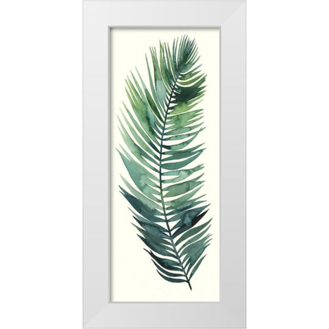 Dancing Palm II White Modern Wood Framed Art Print by Popp, Grace