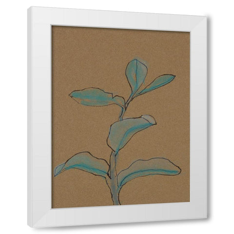 Little Plants of Big Sur V White Modern Wood Framed Art Print by Delamater, Rob
