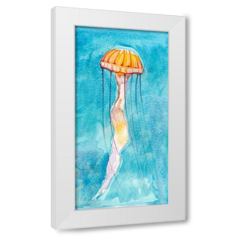 Nettle I White Modern Wood Framed Art Print by Ludwig, Alicia