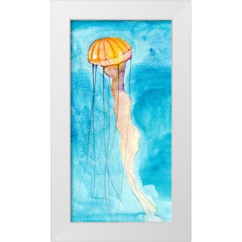 Nettle II White Modern Wood Framed Art Print by Ludwig, Alicia