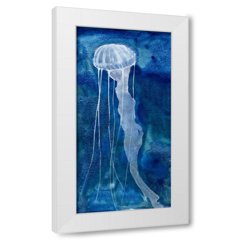 Indigo Nettle II White Modern Wood Framed Art Print by Ludwig, Alicia