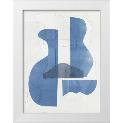 Pottery Forms I White Modern Wood Framed Art Print by Delamater, Rob