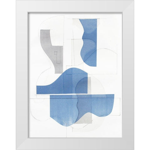 Pottery Forms II White Modern Wood Framed Art Print by Delamater, Rob