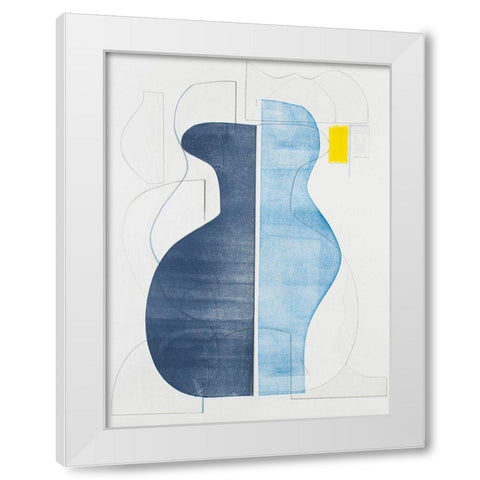 Pottery Forms IV White Modern Wood Framed Art Print by Delamater, Rob