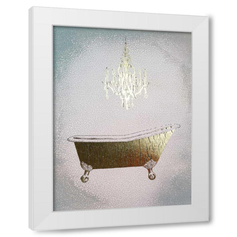 Gilded Bath I White Modern Wood Framed Art Print by Popp, Grace