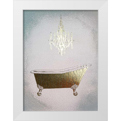 Gilded Bath I White Modern Wood Framed Art Print by Popp, Grace