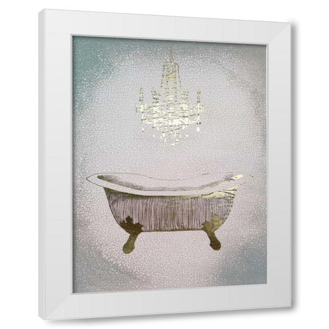 Gilded Bath II White Modern Wood Framed Art Print by Popp, Grace