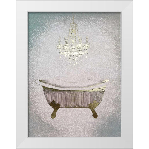 Gilded Bath II White Modern Wood Framed Art Print by Popp, Grace