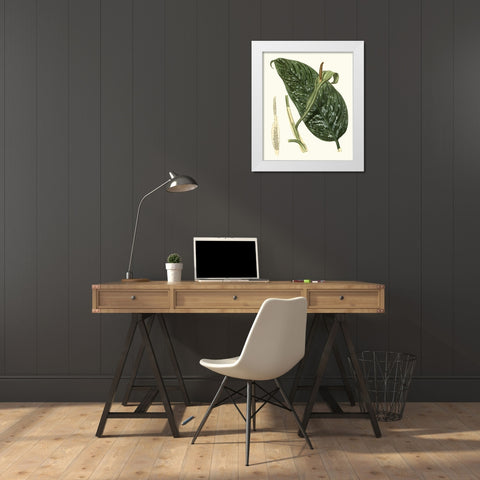 Grand Foliage I White Modern Wood Framed Art Print by Vision Studio