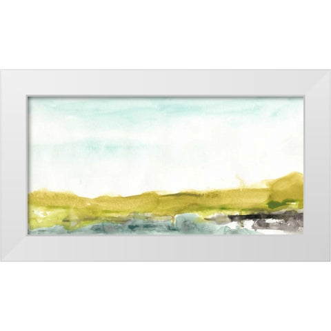 Agate Shore II White Modern Wood Framed Art Print by Vess, June Erica