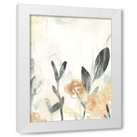 Garden Flow II White Modern Wood Framed Art Print by Vess, June Erica