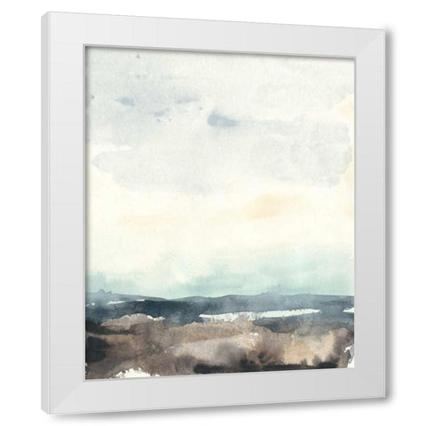 Tidal Horizon I White Modern Wood Framed Art Print by Vess, June Erica