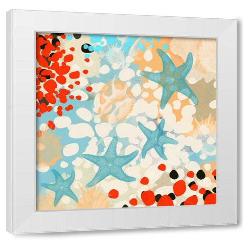 Exotic Sea Life I White Modern Wood Framed Art Print by Orlov, Irena