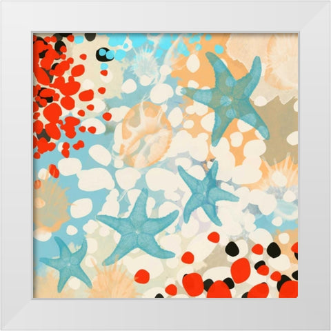 Exotic Sea Life I White Modern Wood Framed Art Print by Orlov, Irena