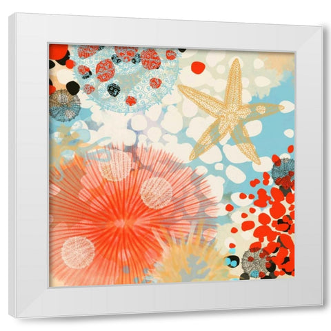 Exotic Sea Life II White Modern Wood Framed Art Print by Orlov, Irena