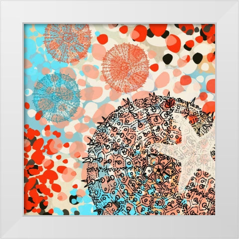 Exotic Sea Life III White Modern Wood Framed Art Print by Orlov, Irena