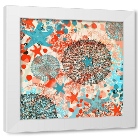 Exotic Sea Life IV White Modern Wood Framed Art Print by Orlov, Irena