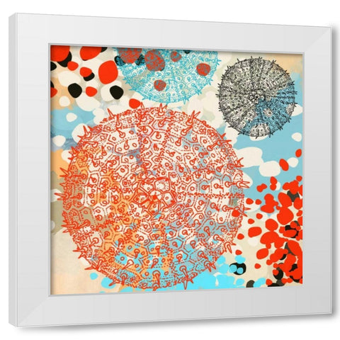 Exotic Sea Life VI White Modern Wood Framed Art Print by Orlov, Irena