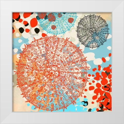 Exotic Sea Life VI White Modern Wood Framed Art Print by Orlov, Irena