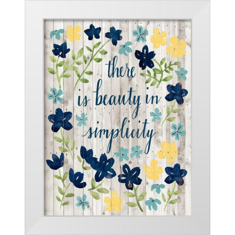 Cottage Inspiration I White Modern Wood Framed Art Print by Popp, Grace