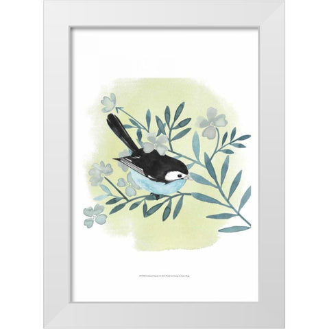 Feathered Friends I White Modern Wood Framed Art Print by Popp, Grace